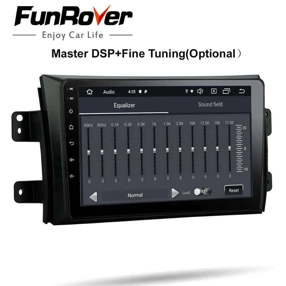Clearance FUNROVER 2G RAM android 9.0 2.5D+IPS car dvd multimedia player navigation gps For Suzuki SX4 2006-2013 2 din car radio vedio DSP 3