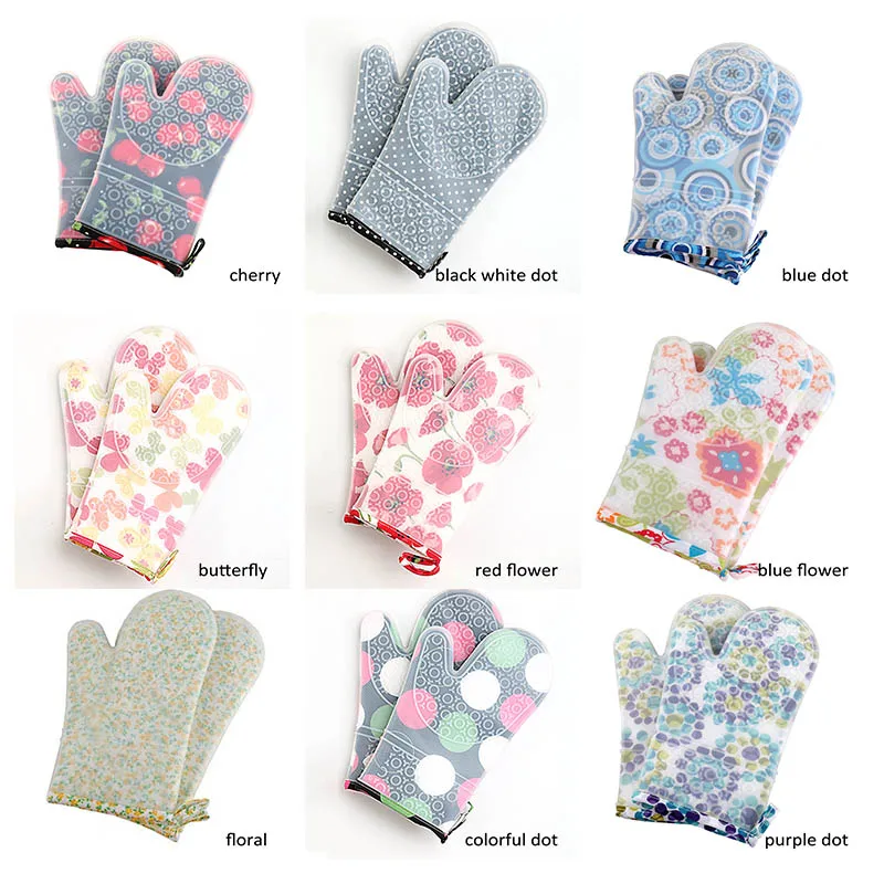 

Oven Mitts Cooking Tools Non-slip Microwave Oven Gloves Silicone Kitchen Accessories 1PCS Heat Resistant Thickening