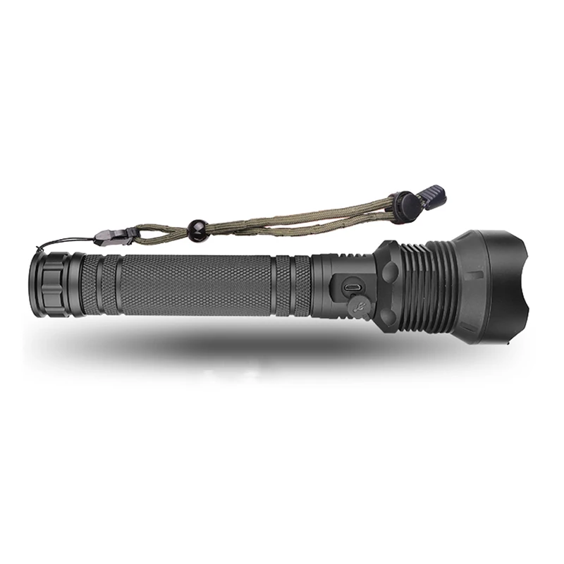 

CLAITE 1282 XHP70 LED Lighting 3 Modes USB Rechargeable Telescopic Zoom LED Flashlight Torch Lantern 18650/26650 Battery
