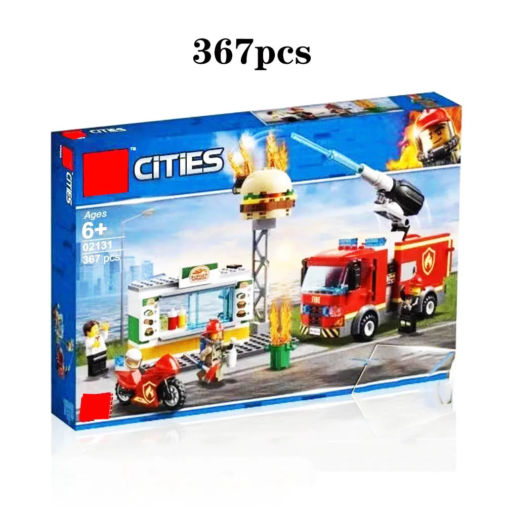 2019 Fire Fighting Trucks Car burger shop Building Blocks Compatible Legoingly City Firefighter Figures Children Toys Gift 2019 Fire Fighting Trucks Car burger shop Building Blocks Compatible Legoingly City Firefighter Figures Children Toys Gift