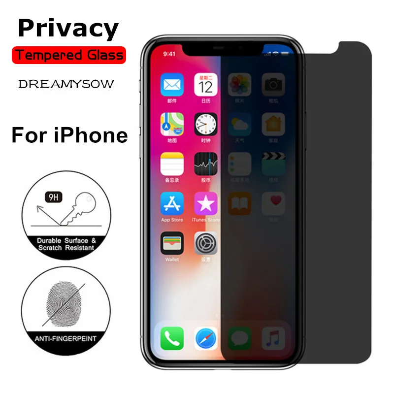 9H 2.5D защита экрана из закаленного стекла для iPhone X XS XR XS max 4 4S 5 5S SE 5C 7 8 Plus защитная пленка хорошего качества