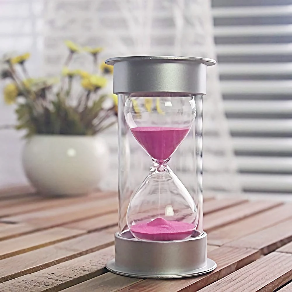 5 Minutes Hourglass,Modern Sand Timer With Sand For Mantel Office Desk Coffee Table Book Shelf Curio Cabinet Or End Table Chri