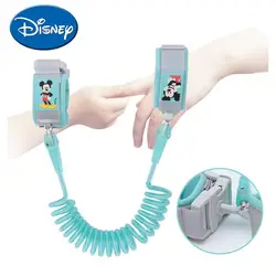 Disney безопасность блокировки анти потерял соединитель на запястье поводок для ребенка жгут открытый дышащая прогулочная рука ремень