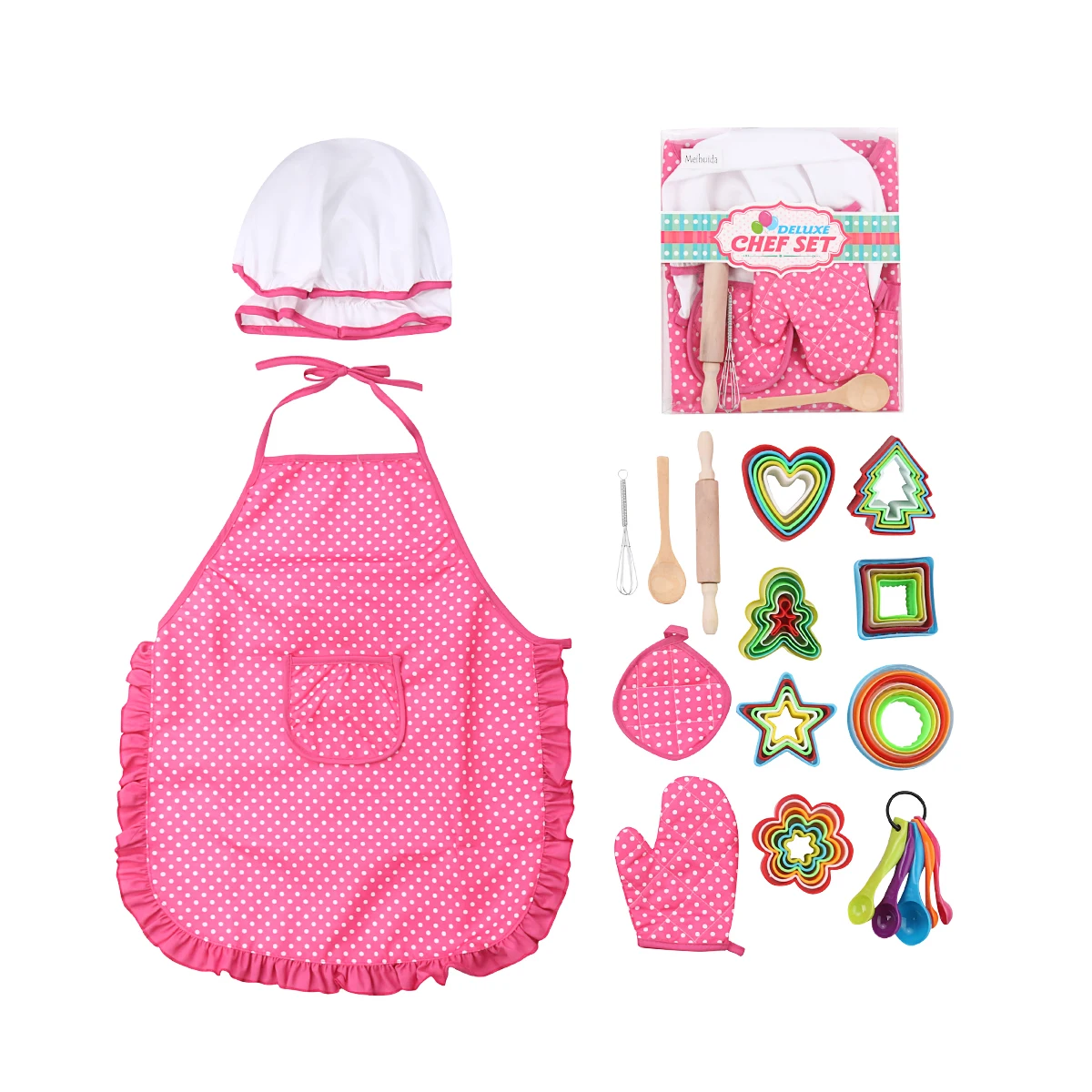 High Quality 2019 Chef Role Play Costume Dress -Up Set With Realistic Accessories Kids Bakeware Sets |
