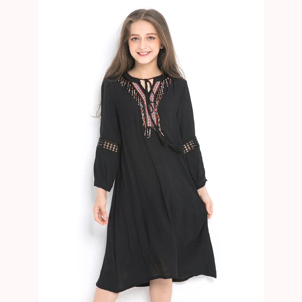 Kids long sleeve black dress Clearance