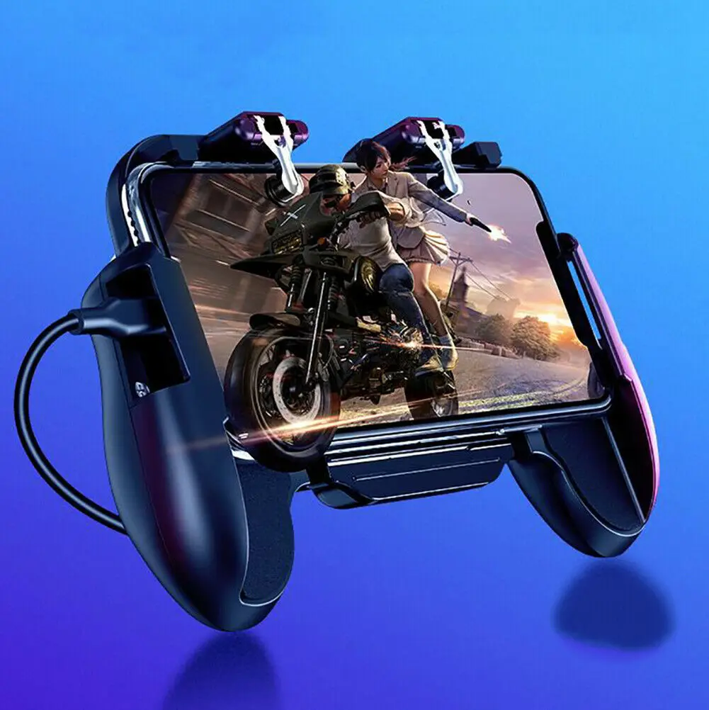  Phone Game H5 Cooler Cooling Fan Gamepad Controller Fire Hand Grip For Pubg
