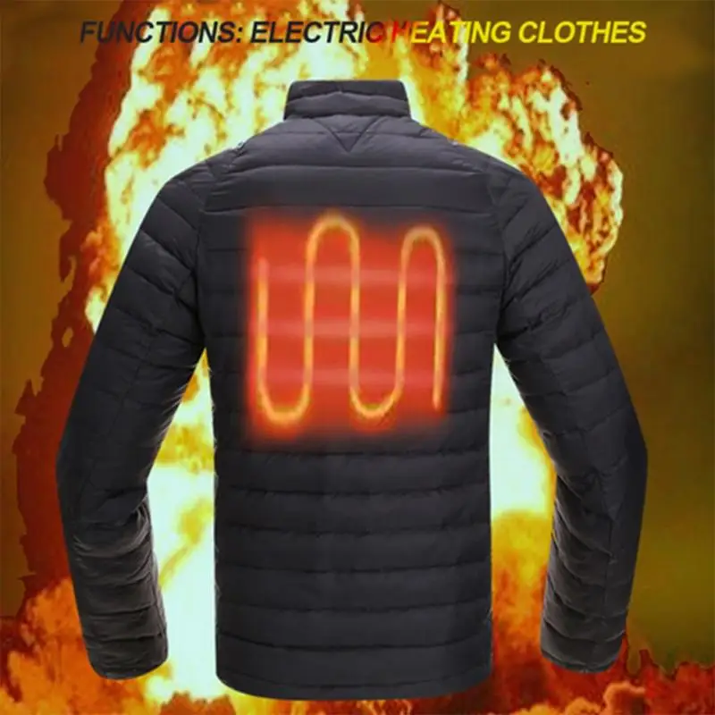 Mens Down Coat Streetwear Thermal Electric Vest Heated Clothes Jacket USB Warm Up Heating Pad Body Winter Warmer M-XXXL Plus Siz Mens Down Coat Streetwear Thermal Electric Vest Heated Clothes Jacket USB Warm Up Heating Pad Body Winter Warmer M-XXXL Plus Siz