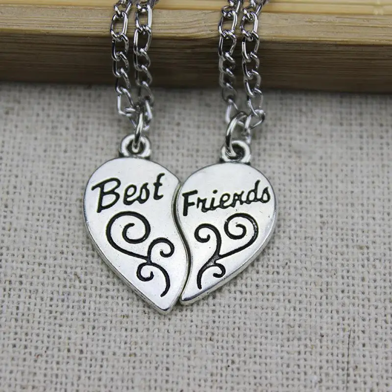 Подарки лучшим друзьям BBF Best Friends Forever ожерелье Дружба Любовь подарок сердце кулон