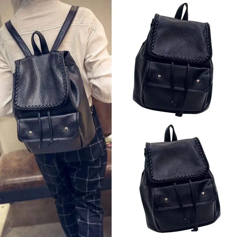 

Women's Backpack Leather Satchel Shoulder School Backpack Travel Leisure Bags