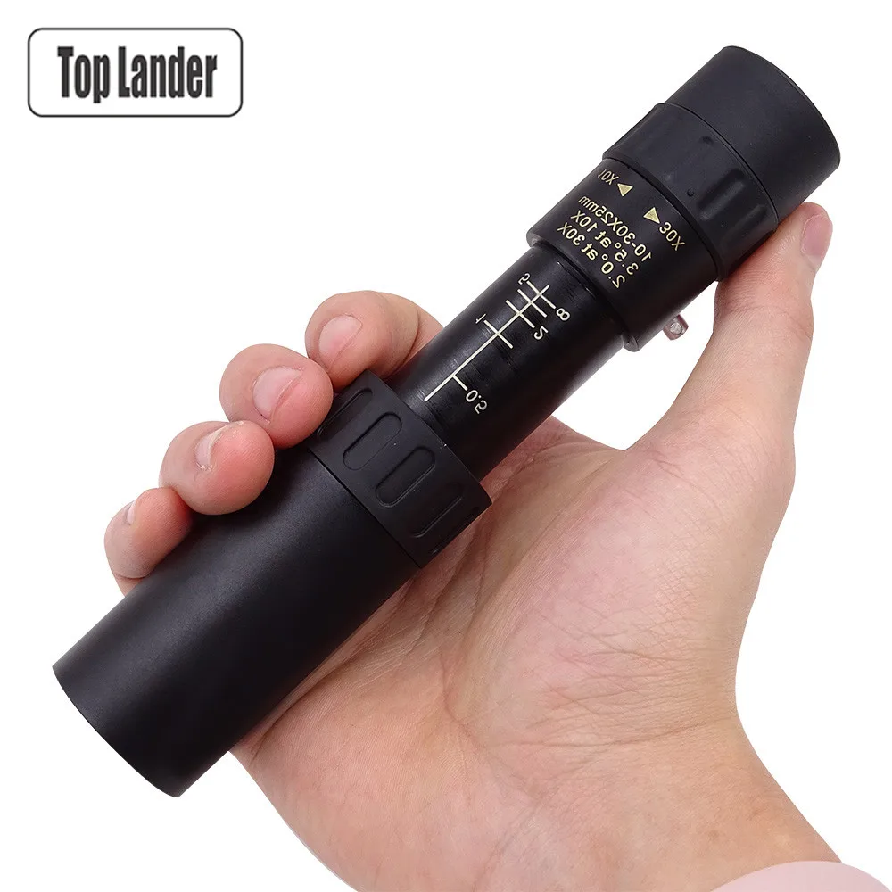 

Protable High Zoom 10-30x25 High Quality Monocular Telescope Pocket Hunting Optical Scope Prism Powerful Long Sight Monoculars