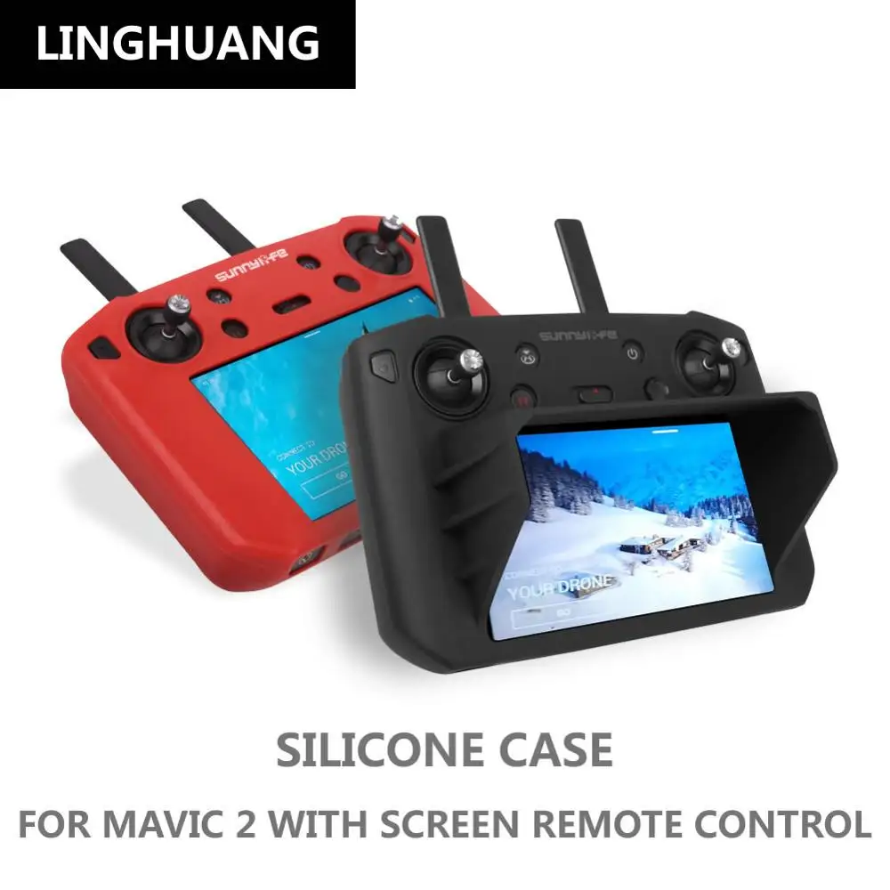 

DJI MAVIC2 With Screen Controller Silicone Case Light Shield Cover Accessories For DJI Mavic 2 With Screen Remote Control