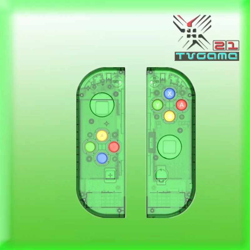 5 цветов OEM Корпус Замена Прозрачный чехол для консоли Joycon переключатель консоль LR контроллер запчасти для ремонта