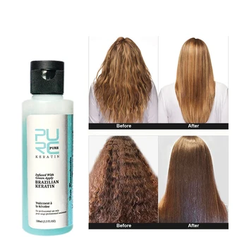 

Purc 3.7% Apple Flavor Keratin Treatment Straightening Hair Repair Damage Frizzy Hair Brazilian Keratin Treatment Hair Care