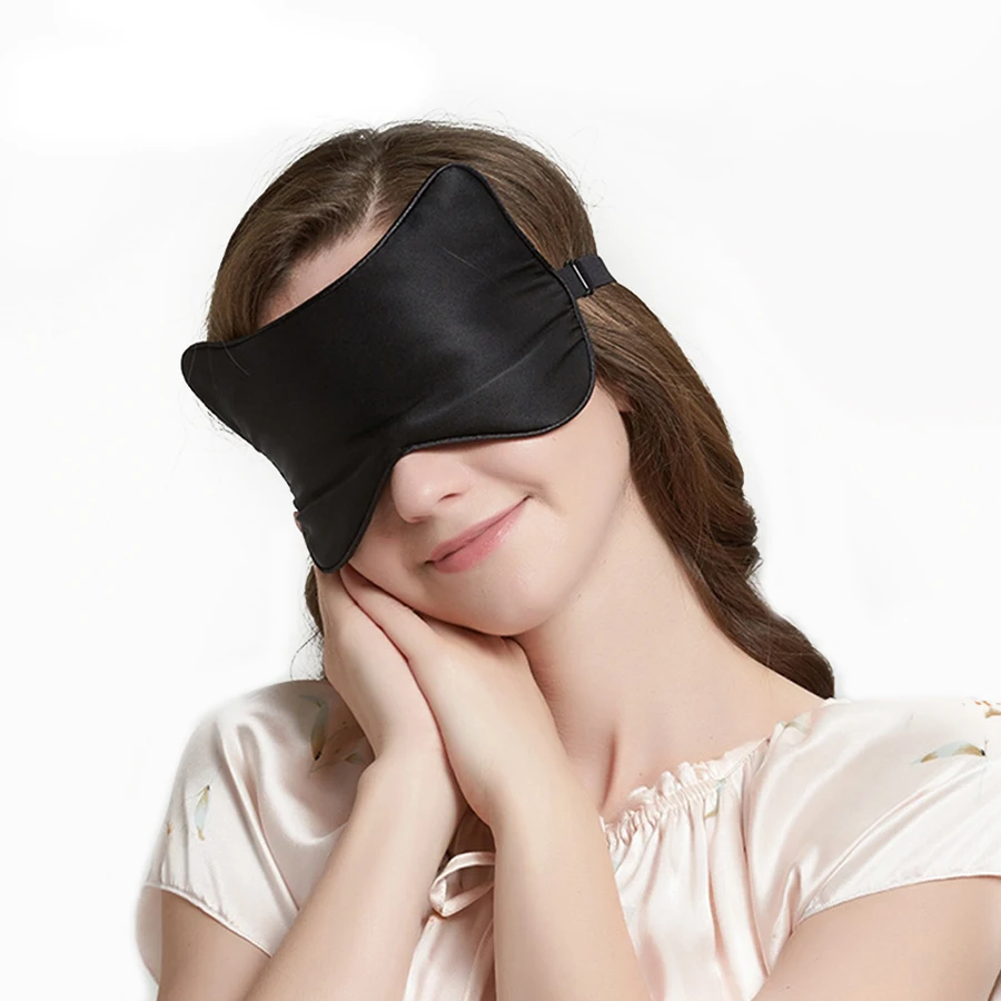 Шелковая маска для сна для женщин и мужчин мягкая портативная повязка для глаз с повязкой на глаза натуральная маска-козырек для глаз оттенок покрытия повязка для глаз