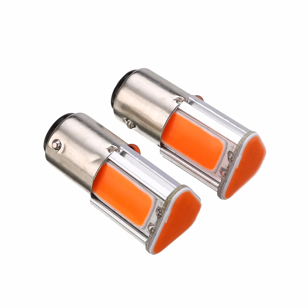 

Mayitr 2pcs 12V DC Red 1157 BAY15D COB LED Car Reverse Backup Tail Stop Brake Light Bulb Car Turn Signal Ligh
