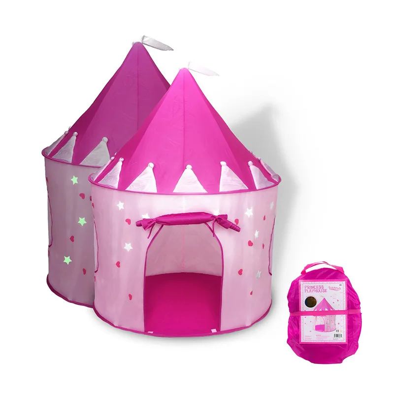 Hot Cakes Outdoor Indoor Crawling Folding Playhouse Yurt Children Princess Fluorescence Tent Will Luminescence