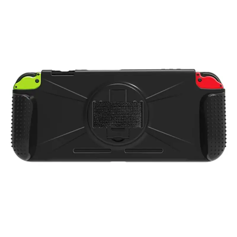 

Integrated Protective Cover TPU Shell Protective Case Built-in Card Slot with Bracket Stand Wrist Strap for Switch High Quality