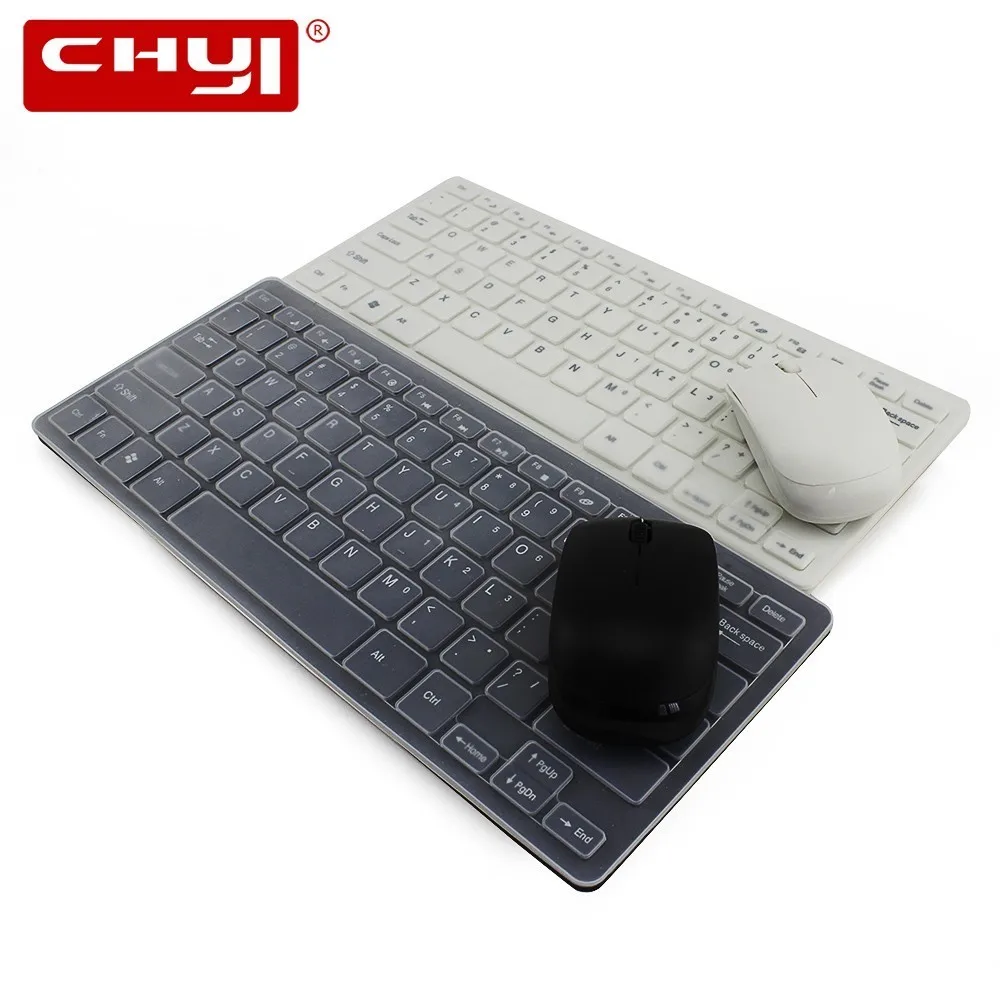 

CHYI Wireless Slim Gaming Keyboard And Mouse Kit Gamer Game Key Board + Mause Combos Keycap With Mice Set For Laptop PC Computer