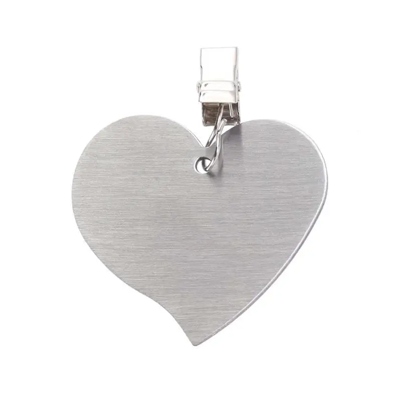 

OUNONA 6Pcs Stainless Steel Tablecloth Clip Heart Shape Table Cloth Cover Clamps (Silver)