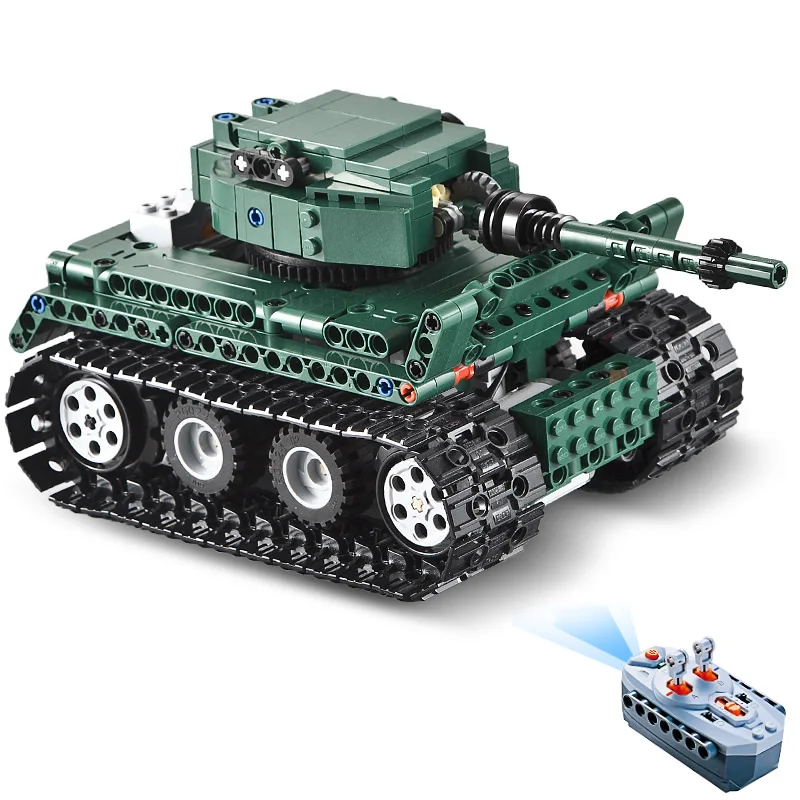

Cada Double E 313PCS Compatible Technic Car Remote Control Tank Building Blocks Bricks Children Assemble RC Block For Kids Gift