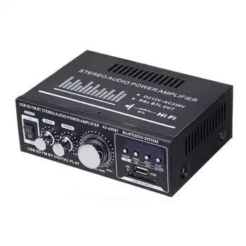 

Mini HIFI stereo Car Power Amplifier Bluetooth 200W*2 Home Theater Amplifiers With LED Display USB SDCard FM