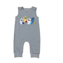 2019 My 1st Пасхальная Одежда для маленьких мальчиков и девочек милый кролик комбинезон без рукавов пляжный костюм малыш хлопок цельный