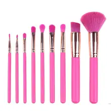 9 pcs Pink Makeup Brushes Set Foundation Powder Eye Shadow Brush Cosmetic Tool Beauty Make up Brush Kit Maquiagem цена 9 pcs Pink Makeup Brushes Set Foundation Powder Eye Shadow Brush Cosmetic Tool Beauty Make up Brush Kit Maquiagem цены онлайн