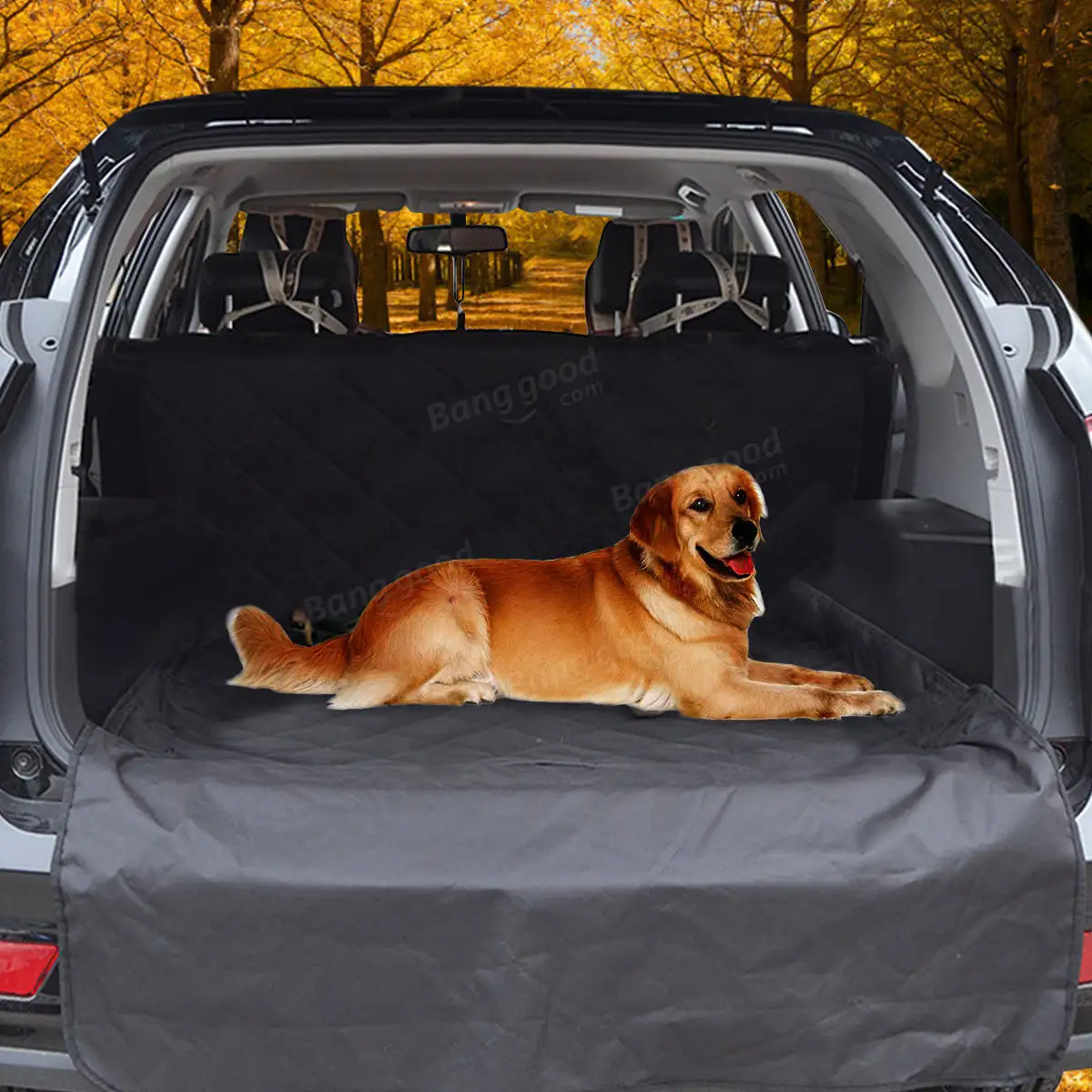 600D Oxford Cloth Car Quilted Washable Dog Seat Cover Cargo Cover for