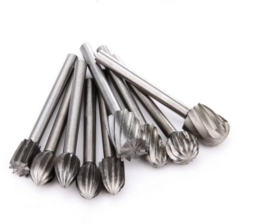 20 sets of 3mm electric grinding high speed steel woodworking small rotary file engraving grinding head milling cutter set