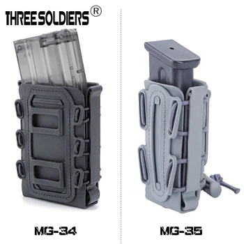 

5.56&7.62 Magazine Pouches Military Fastmag Belt Clip plastic molle pouch bag 9mm softshell G-code Pistol Mag Carrier tall