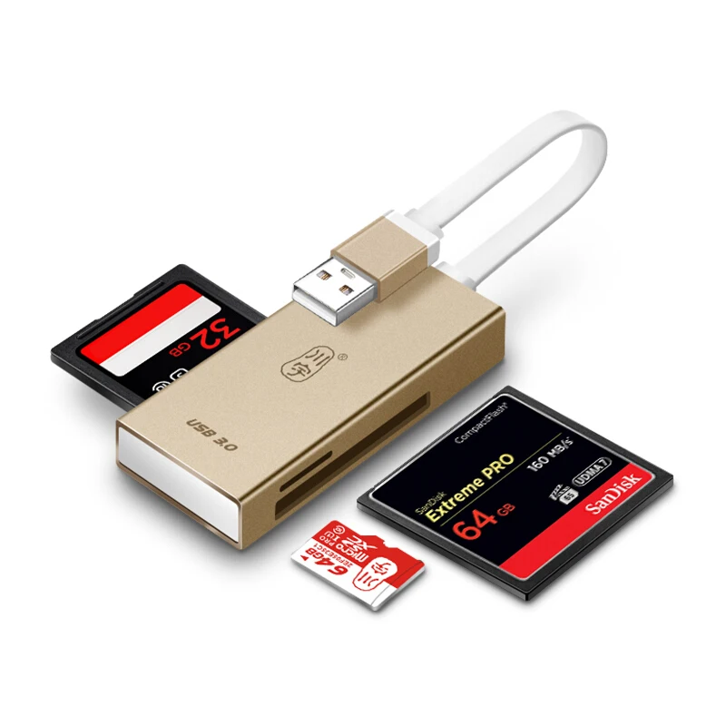

Kawau C388 All-In-One USB 3.0 CF SD TF Card Reader Support Simultaneous Read High Speed CF/SD/TF Card Reader