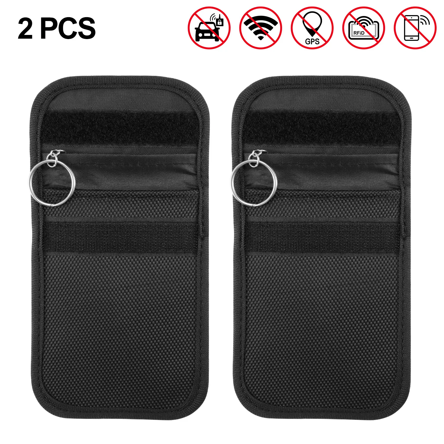 

Car Key Signal Blocker Case Keyless Entry Fob Guard Signal Blocking Pouch Anti Theft Lock Device Protector Bag car styling