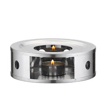 

Stainless Steel Warm Tea Stove Warmer Candle Heating Heater Tea Holding Furnace Accessories / Night Light Teapot Holding Base