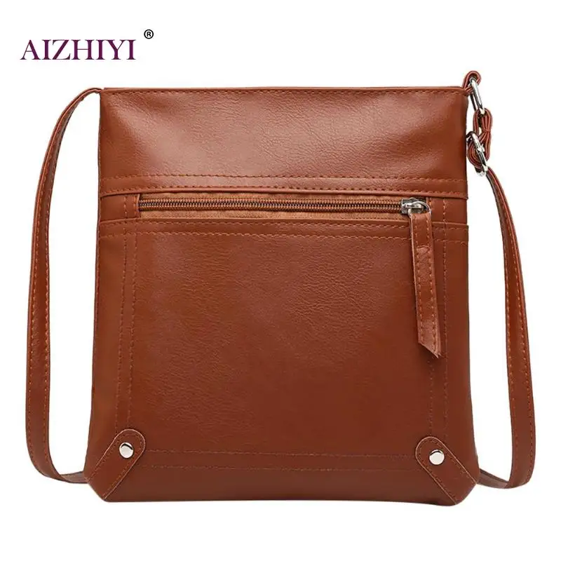

Women Messenger Bags Females Solid Color Bucket Bag Leather Crossbody Shoulder Bag Girls Handbag Satchel Famous Design 2019