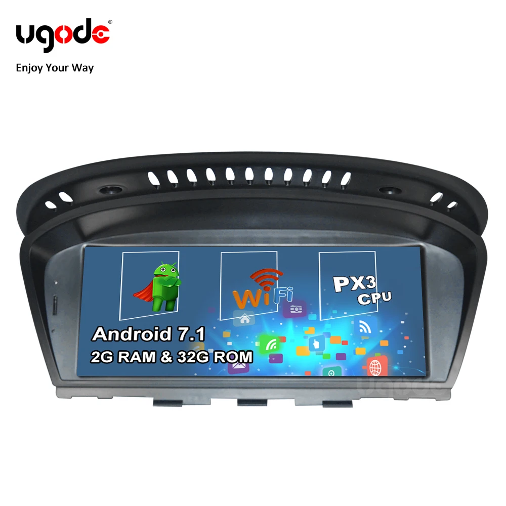 Ugode PX3 Android 7.1 car radio GPS multimedia player for BMW 3 Series E60 E61 E63 E64 E90 E91 E92 CCC CIC CAMERA CARPLAY OPTION