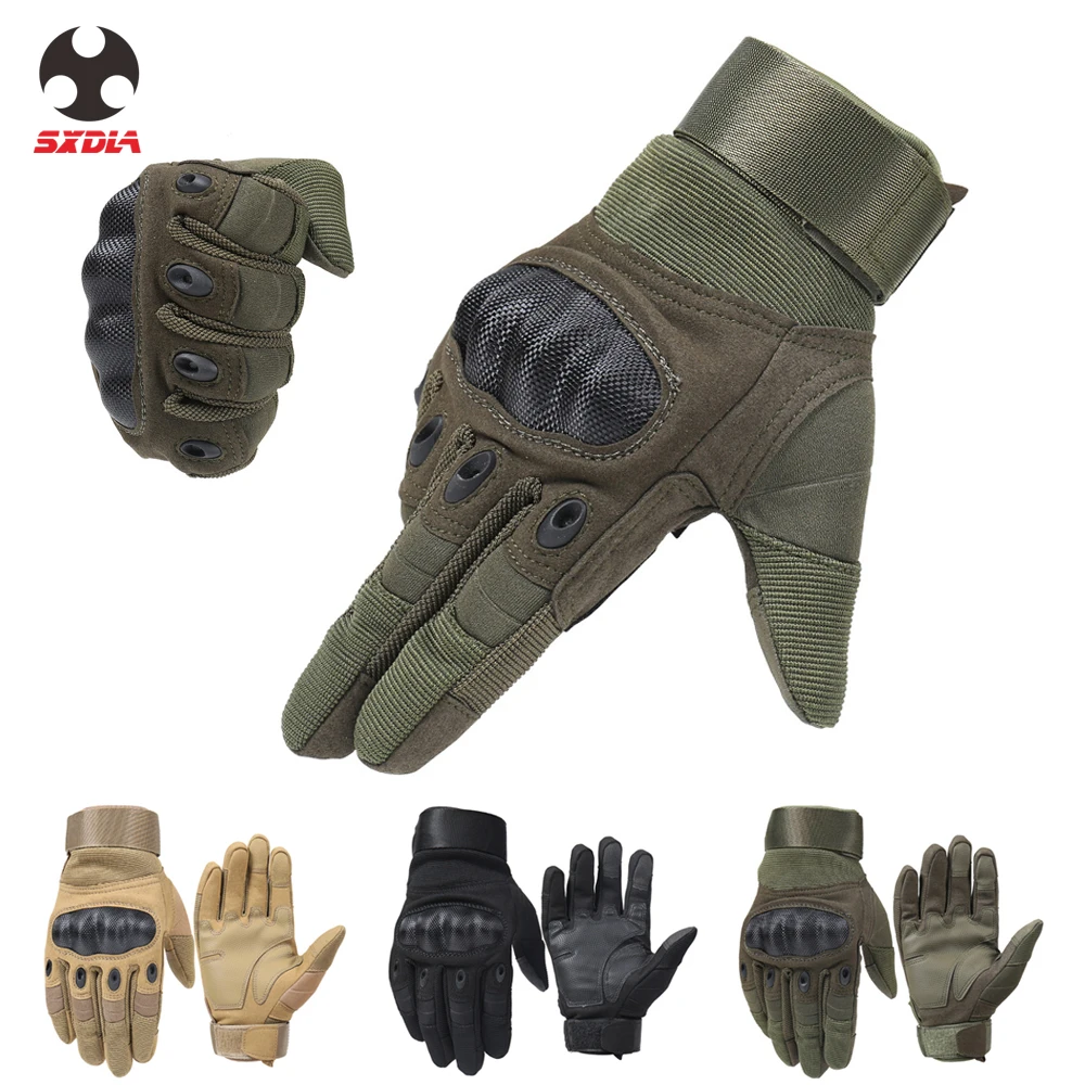 Guantes de moto de carreras de deportes al aire libre de dedo completo Motocross protector transpirable guante de bicicleta de calle