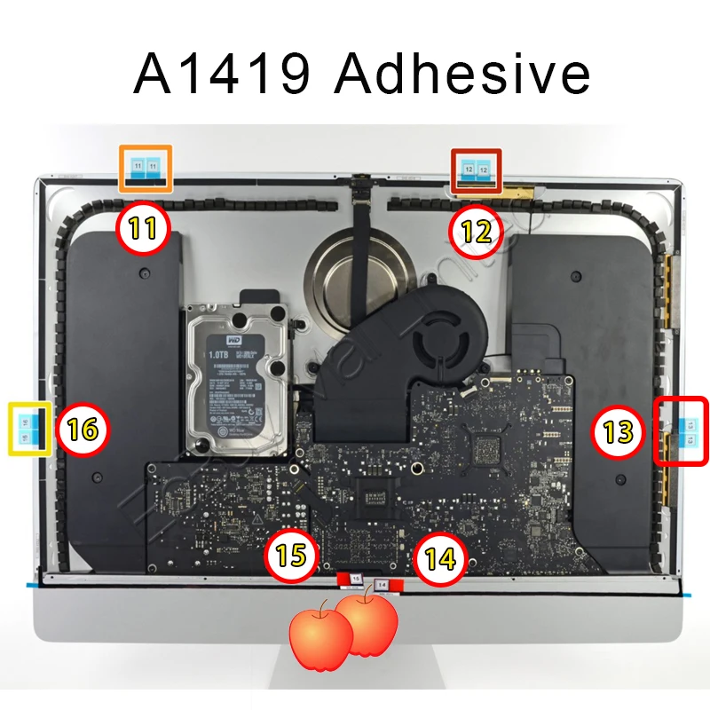 Обновленная Память ОЗУ 076 1437 1422 A1418 A1419 сменная SSD лента для HDD клейкая открытый ЖК