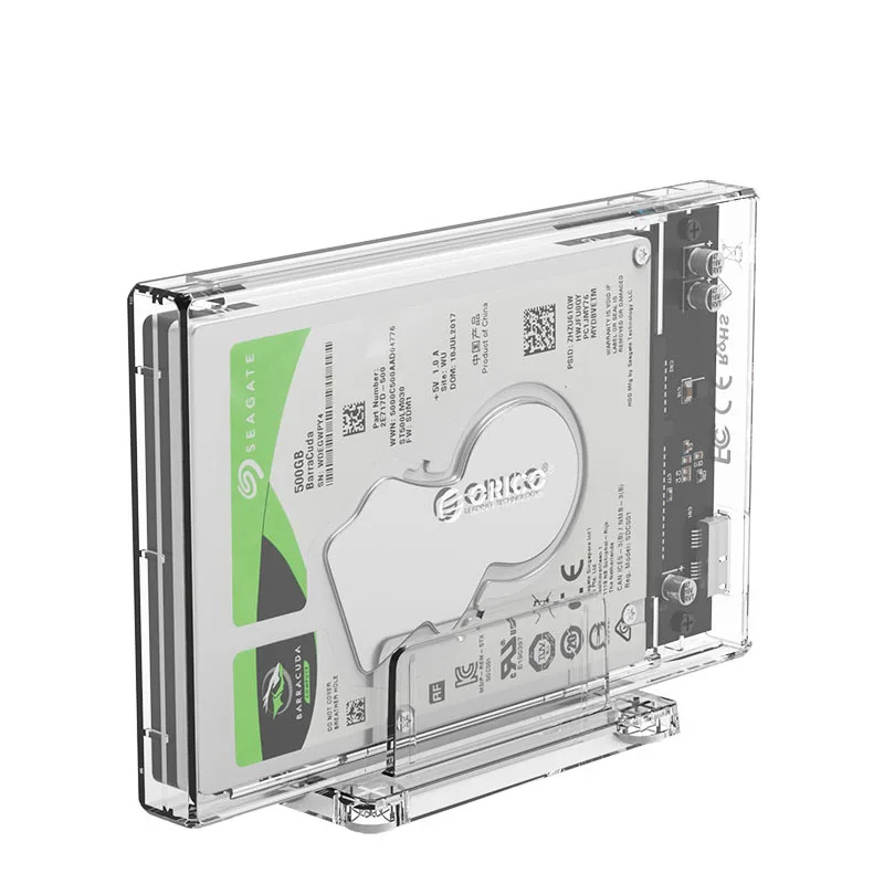 Orico 2159U3-Cr-Bp 2.5inch Sata To Usb3.0 Hdd Case With Stand Hdd Hard Disk Drive Enclosure External Support 4Tb Max For Ssd D Orico 2159U3-Cr-Bp 2.5inch Sata To Usb3.0 Hdd Case With Stand Hdd Hard Disk Drive Enclosure External Support 4Tb Max For Ssd D