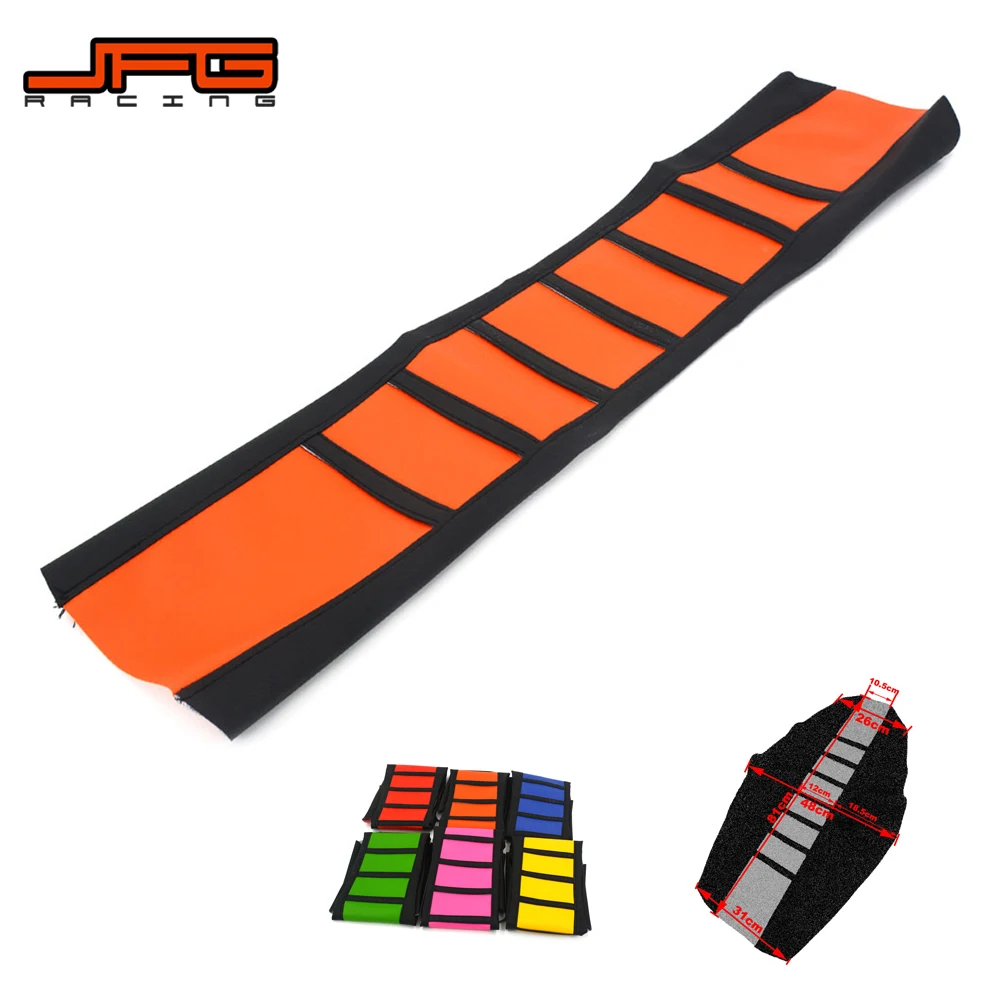 

Motorcycle Dirt Bike Rubber Striped Gripper Soft Seat Cover For KTM SX XC EXC XCW SXF 85 105 125 150 200 250 300 350 450 500 525