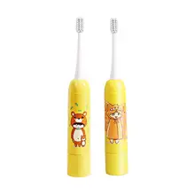Детская электрическая зубная щетка с мультяшным рисунком, мягкая щетка для волос, электрическая зубная щетка для детей, уход за полостью рта, отбеливание зубов