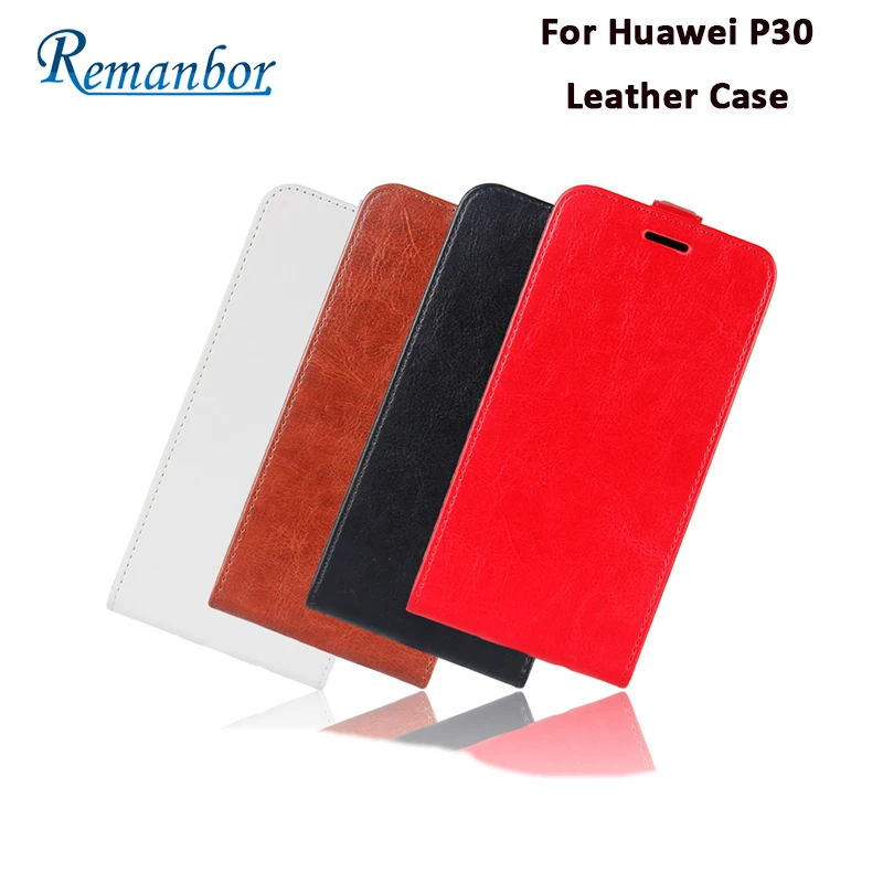 Remanbor For Huawei P30 Leather Case Exclusive Phone Cover Flip Wallet Ultra-thin Bag Coque In Stock | Мобильные телефоны и