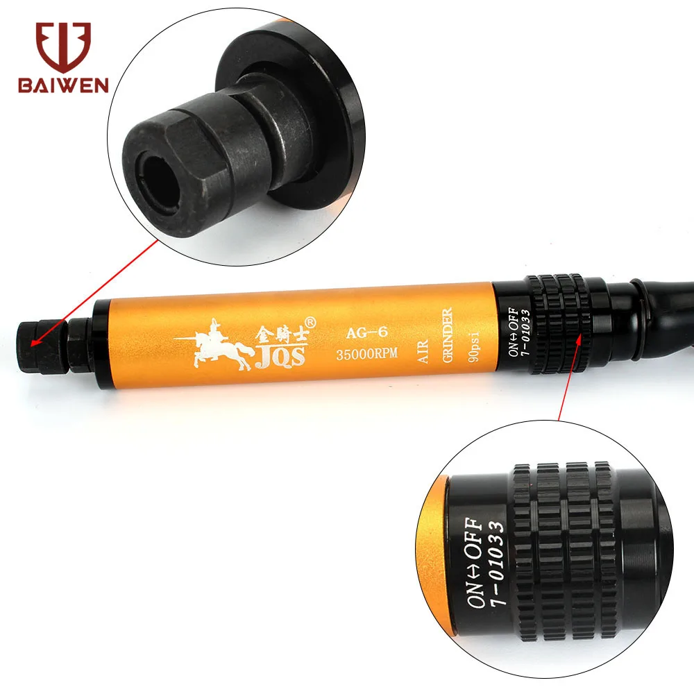 1/4 &quot1/8&quot Air Micro Die Grinder металлический шлифовальный инструмент для очистки фаски