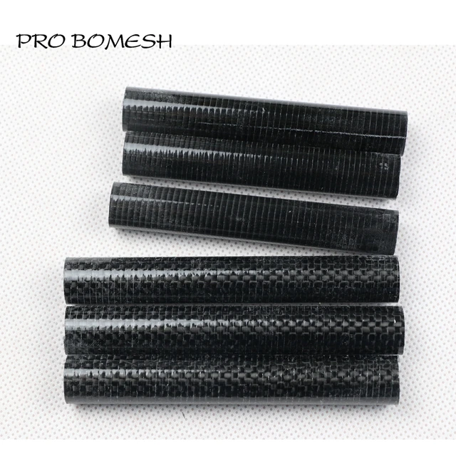 Pro Bomesh 5pcs/pack 100mm 90mm Normal Hollow Carbon Tube 3K Carbon Twill  Tube For Reel Seat DIY Fishing Rod Component Repair