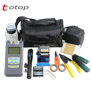 16Pcs Fiber Optic FTTH Tool Kits with Optical Power Meter, 1mw Visual Fault Locator, Kevlar scissors, Fiber Cleaver FC-6S etc
16Pcs Fiber Optic FTTH Tool Kits with Optical Power Meter, 1mw Visual Fault Locator, Kevlar scissors, Fiber Cleaver FC-6S etc