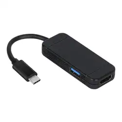 Новый мини 3 в 1 концентратора Тип-C к HDMI + USB3.0 Кабель-адаптер для nintendo переключатель