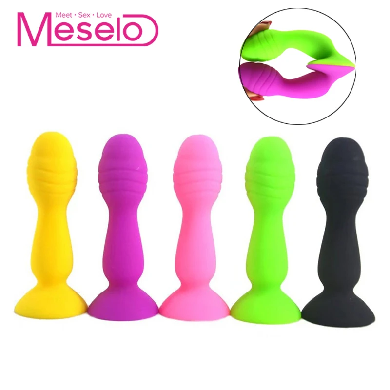 Meselo Colorful Anal Plug Suction Thread Beads Butt Plug Dilator Anal Toys font b Dildo b