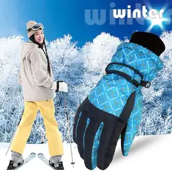 Унисекс повседневные Мягкие ветрозащитные теплые лоскутные велосипедные перчатки на открытом воздухе для катания на лыжах, спортивные