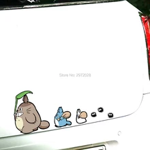 Engraçado criativo dos desenhos animados filme clássico meu vizinho totoro com sementes de carvalho estilo do carro decorações todo o corpo adesivos decalque