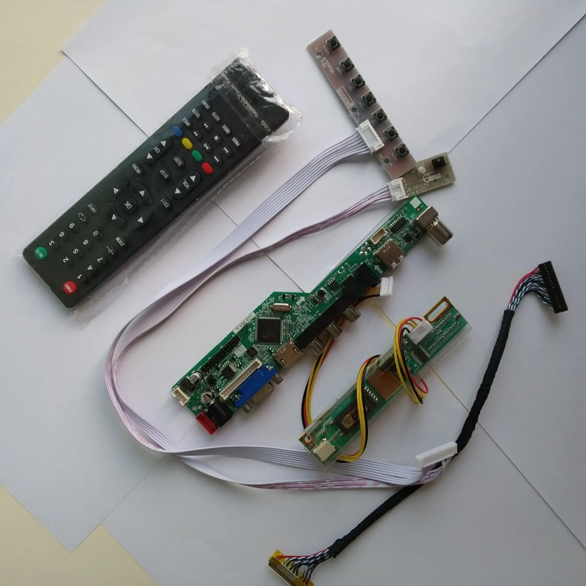Kit para Lm195wd1-tla1 Lm195wd1-tlc1 Lcd Led tv de Áudio Hdmi Usb Vga av Controlador Driver Board Display 1600*900 Tela do Painel