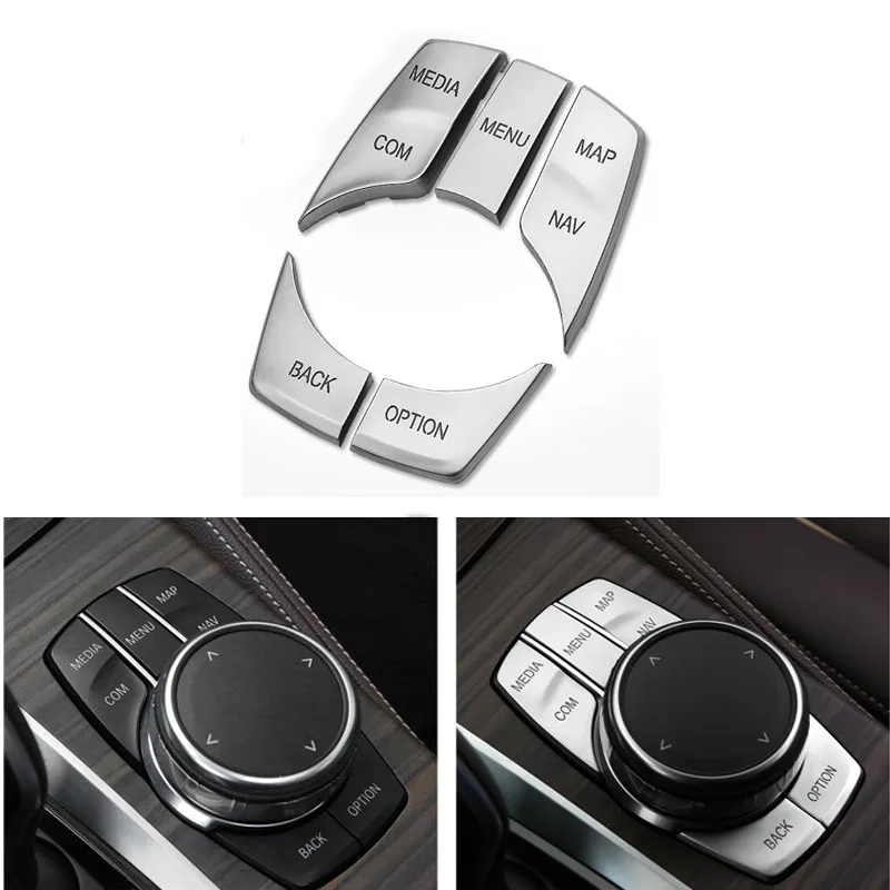 

Replacement Car iDrive Media Menu Buttons Cover Shell Fit For BMW 5 528 530 2018